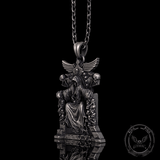 Death Regal Throne Sterling Silver Pendant | Gthic.com