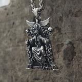 Death Regal Throne Sterling Silver Pendant | Gthic.com