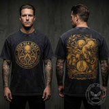 Deep Sea Beats Octopus Drummer Vintage Washed T-shirt | Gthic.com
