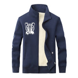 Demon Black Goat Stand Collar Zip Cardigan | Gthic.com