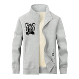 Demon Black Goat Stand Collar Zip Cardigan | Gthic.com