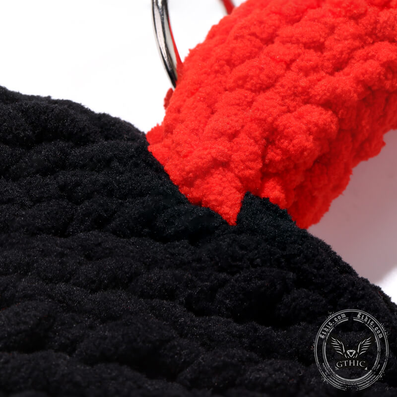 Demon Horn Knit Ski Mask Balaclava Hat