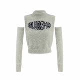 Detached Sleeve Knitted Emo Sweater | Gthic.com