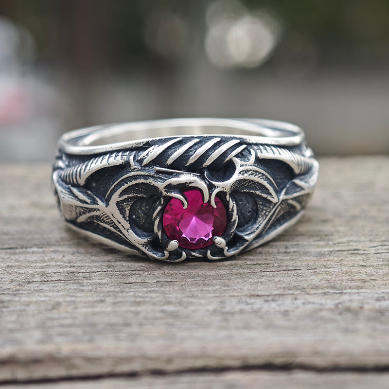 Devil Claw Gemstone Sterling Silver Ring