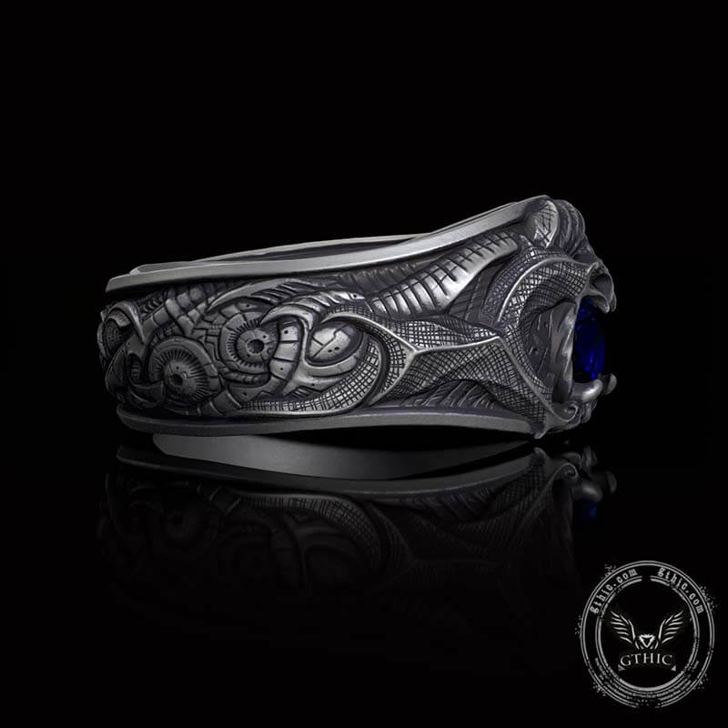 Devil Claw Gemstone Sterling Silver Ring | Gthic.com