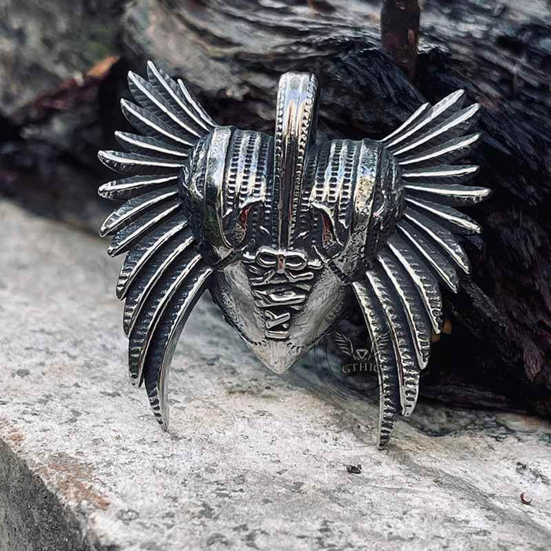 Devil Heart Wings Stainless Steel Pendant | Gthic.com