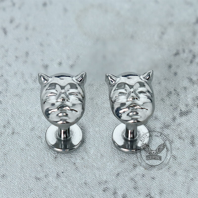 Devil Mask G23 Titanium Ear Cartilage Piercing