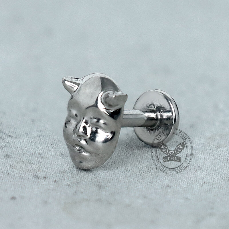 Devil Mask G23 Titanium Ear Cartilage Piercing