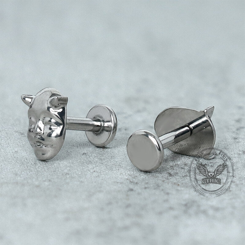 Devil Mask G23 Titanium Ear Cartilage Piercing