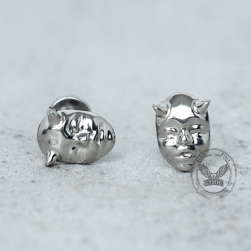 Devil Mask G23 Titanium Ear Cartilage Piercing
