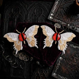 Devil's Eye Butterfly Fabric Resin Gothic Hair Clips