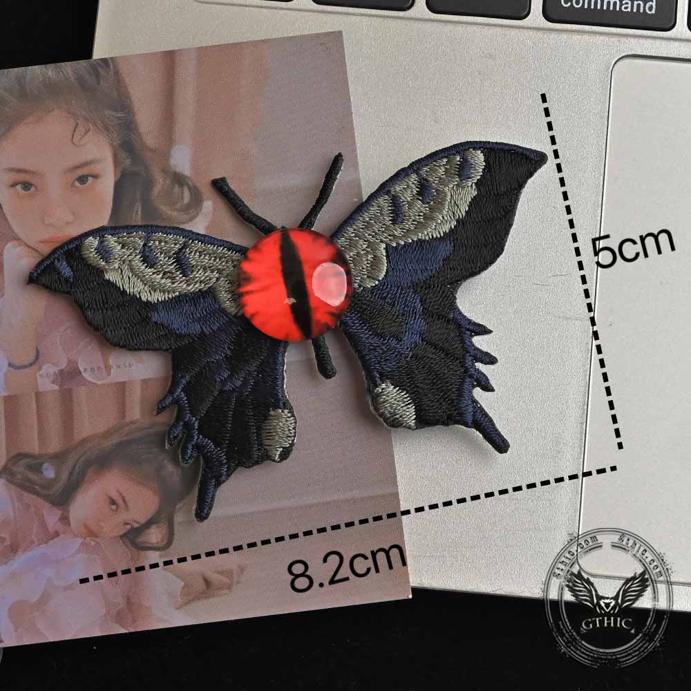 Devil's Eye Butterfly Fabric Resin Gothic Hair Clips