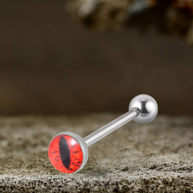 Devil's Eye Stainless Steel Piercing Lip Navel Tongue Studs