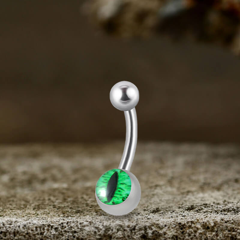 Devil's Eye Stainless Steel Piercing Lip Navel Tongue Studs