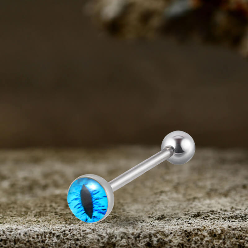 Devil's Eye Stainless Steel Piercing Lip Navel Tongue Studs