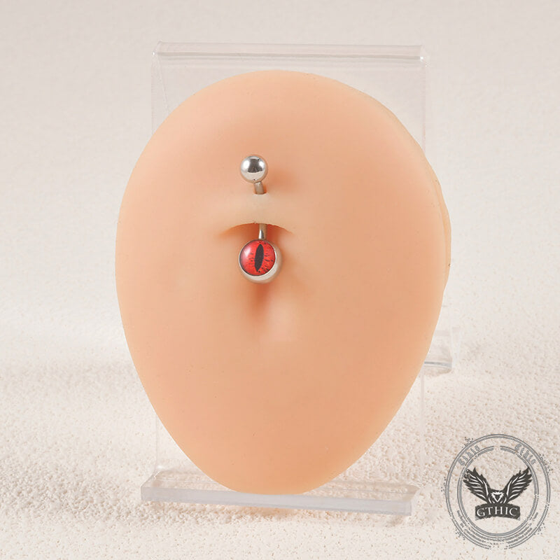 Devil's Eye Stainless Steel Piercing Lip Navel Tongue Studs 02 | Gthic.com