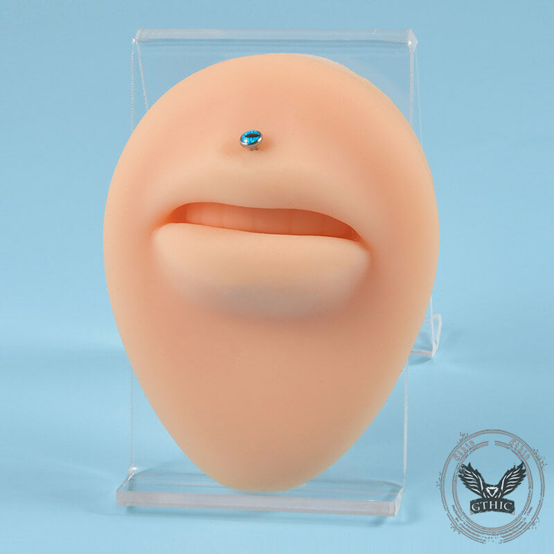 Devil's Eye Stainless Steel Piercing Lip Navel Tongue Studs 03 | Gthic.com