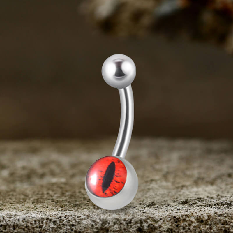 Devil's Eye Stainless Steel Piercing Lip Navel Tongue Studs