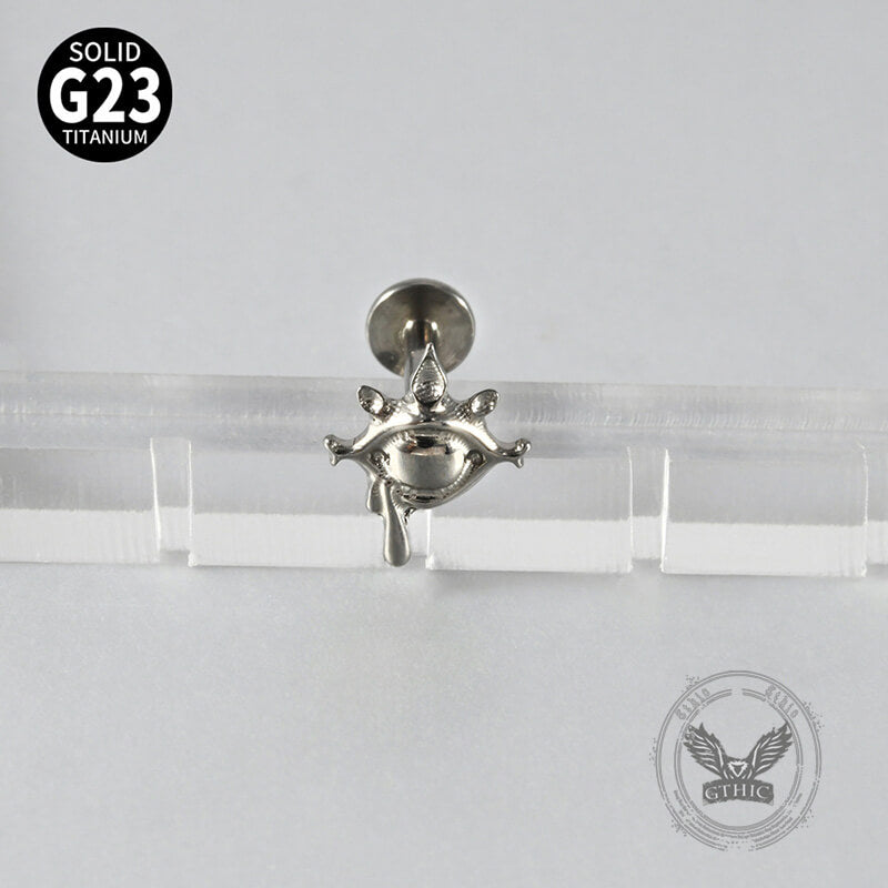 Devil's Tears G23 Titanium Alloy Lip Stud Ear Bone Piercing | Gthic.com