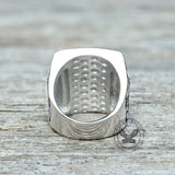 Diamond Masonic Symbol Stainless Steel Ring