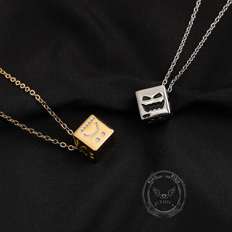 Dice Expression Stainless Steel Necklace | Gthic.com