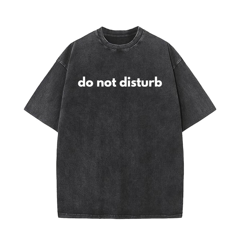 Do Not Disturb Vintage Washed T-shirt Vest Top | Gthic.com
