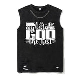 Doing My Best and Giving God the Rest T-shirt Vest Top | Gthic.com