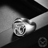 Domineering Cobra Snake Stainless Steel Ring 02 | Gthic.com