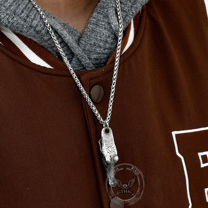 Domineering Crocodile Head Stainless Steel Pendant | Gthic.com