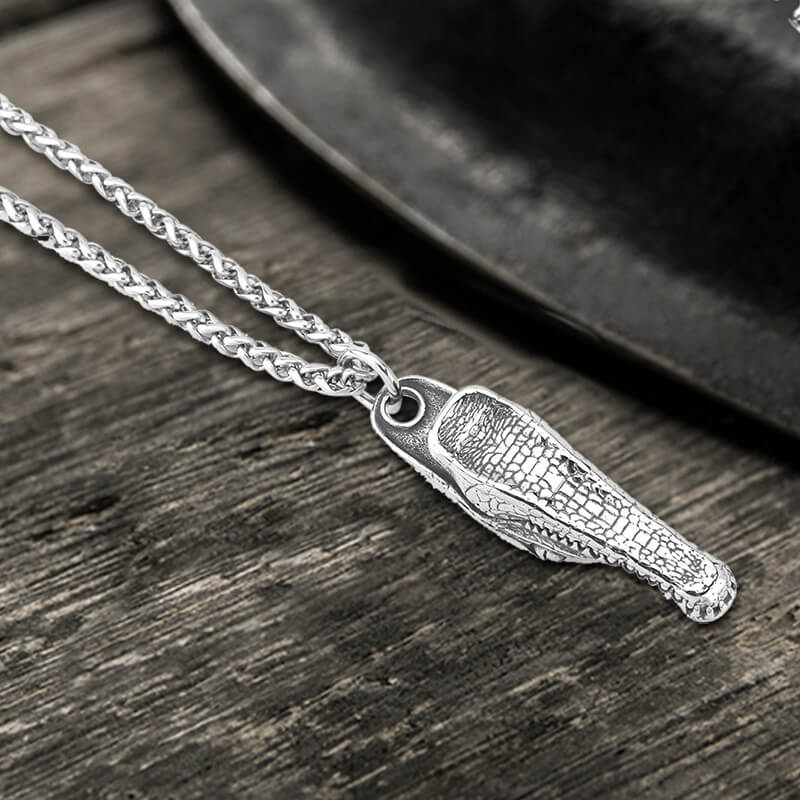 Domineering Crocodile Head Stainless Steel Pendant 03 | Gthic.com