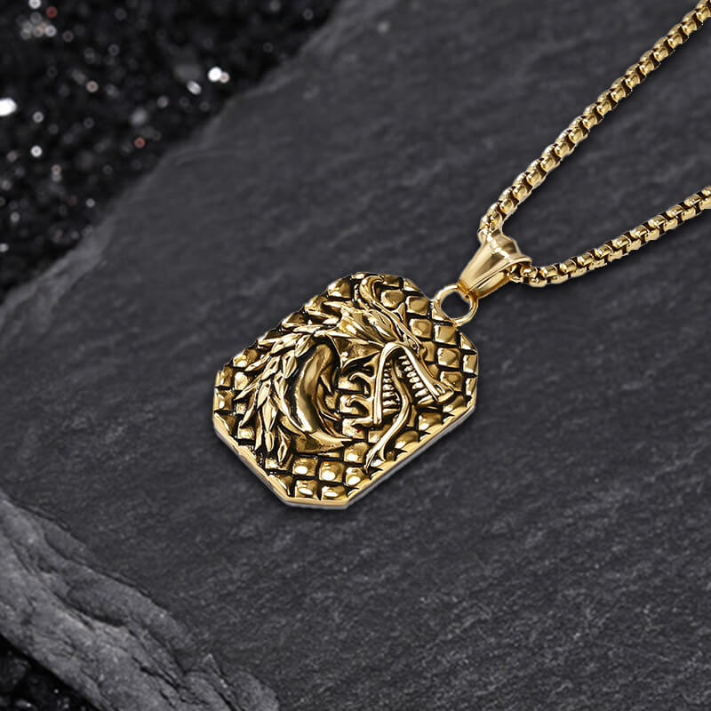 Domineering Dragon Head Stainless Steel Necklace