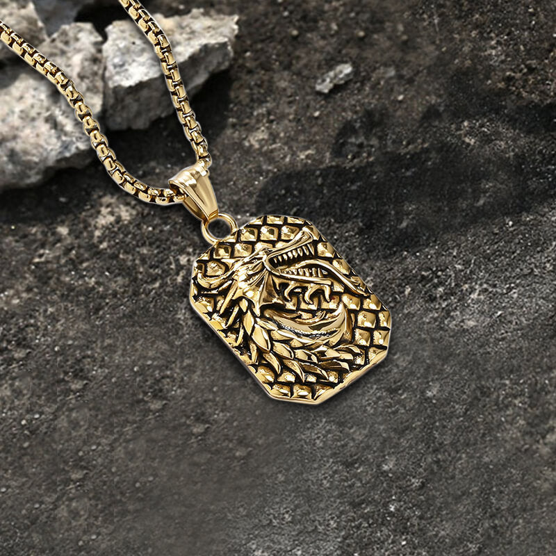 Domineering Dragon Head Stainless Steel Necklace