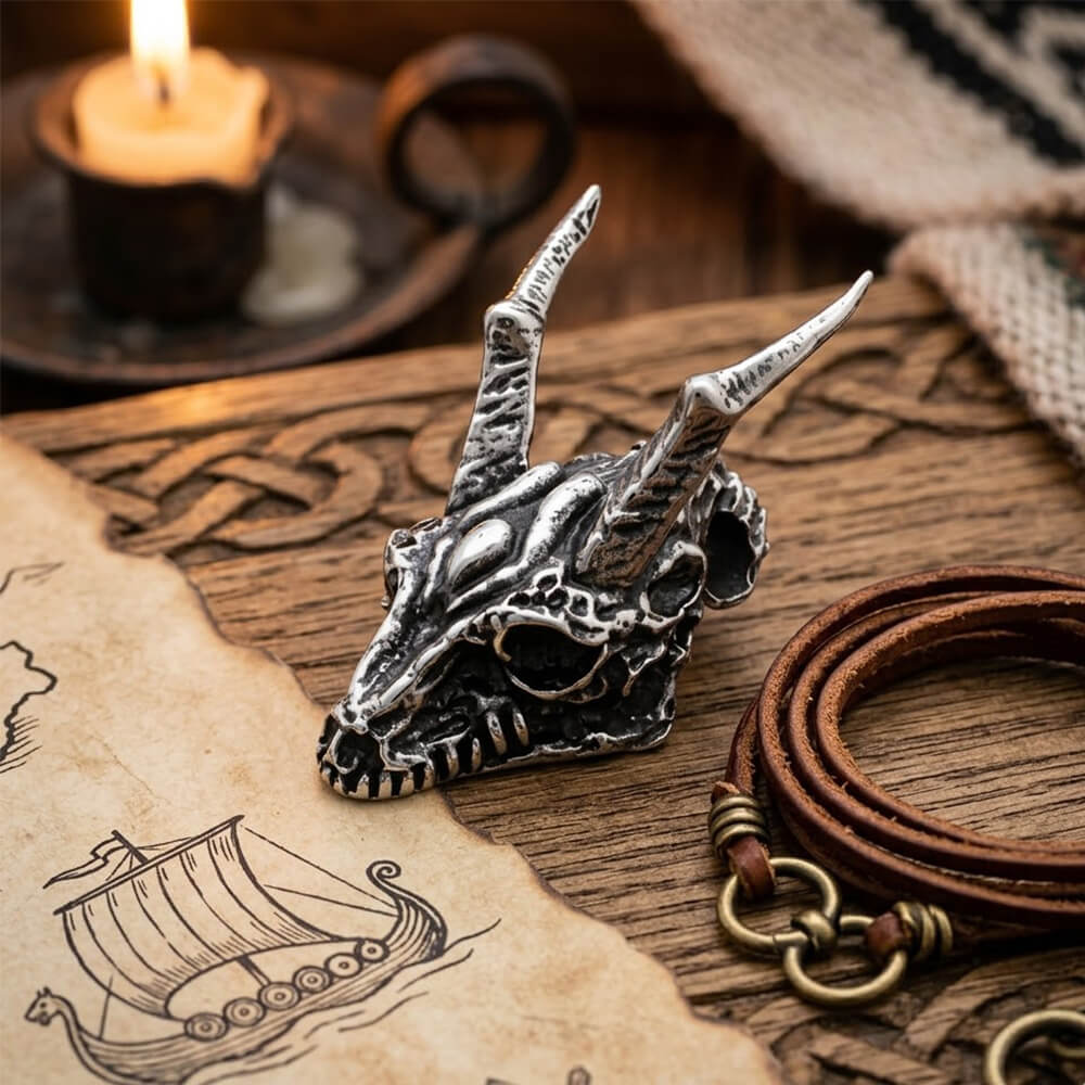 Domineering Dragon Head Stainless Steel Punk Pendant