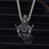 Domineering Dragon Head Stainless Steel Punk Pendant