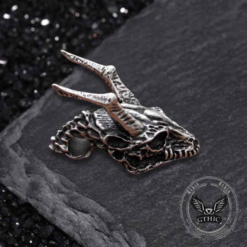Domineering Dragon Head Stainless Steel Punk Pendant