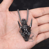 Domineering Dragon Head Stainless Steel Punk Pendant | Gthic.com