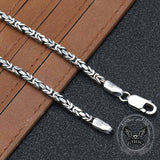 Domineering Keel Chain Sterling Silver Necklace