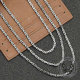 Domineering Keel Chain Sterling Silver Necklace | Gthic.com