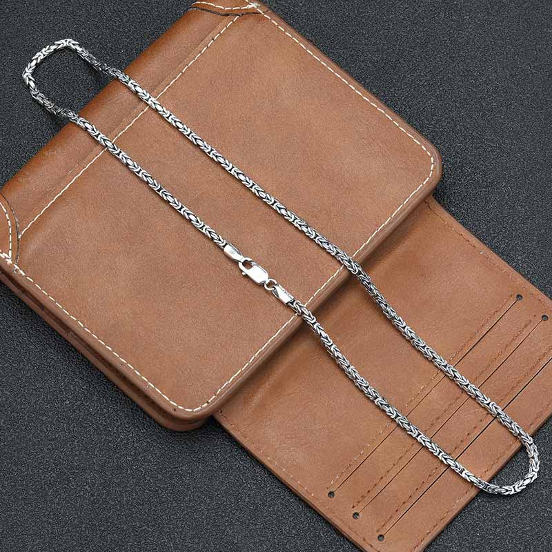 Domineering Keel Chain Sterling Silver Necklace