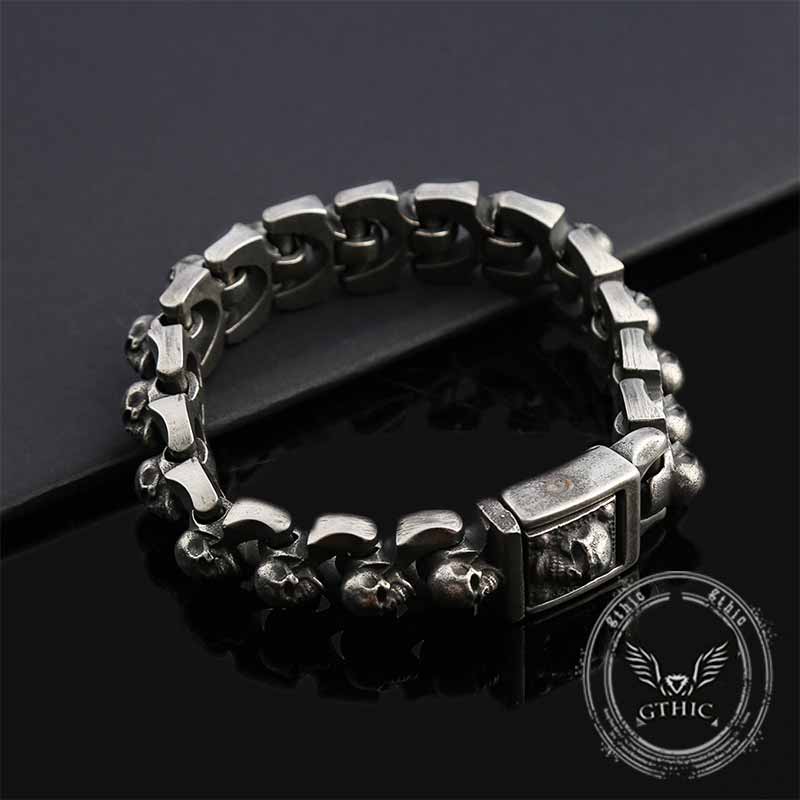 Domineering Skull Stainless Steel Punk Bracelet