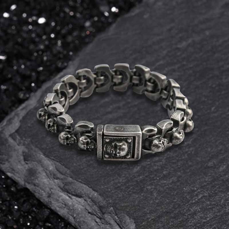 Domineering Skull Stainless Steel Punk Bracelet