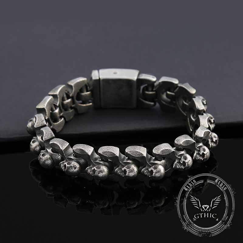Domineering Skull Stainless Steel Punk Bracelet