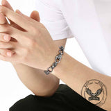 Domineering Wolf Head Stainless Steel Bracelet | Gthic.com