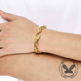 Domineering Wolf Head Stainless Steel Bracelet | Gthic.com