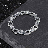 Domineering Wolf Head Stainless Steel Bracelet | Gthic.com