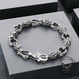 Domineering Wolf Head Stainless Steel Bracelet