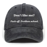 Don’t Like Me T-shirt shorts Baseball Hats | Gthic.com