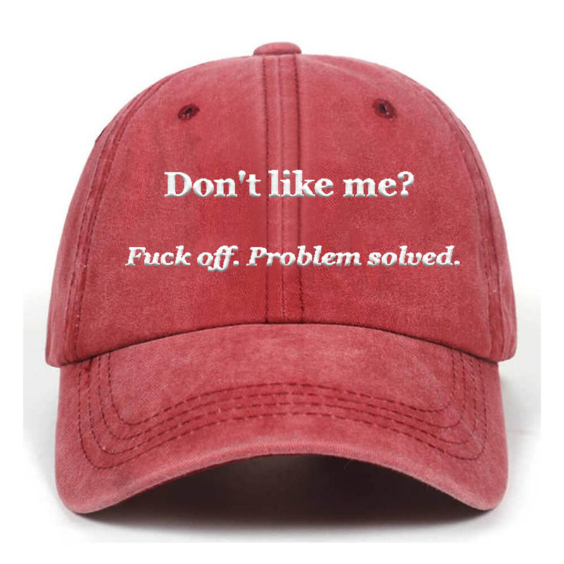 Don’t Like Me T-shirt shorts Baseball Hats | Gthic.com