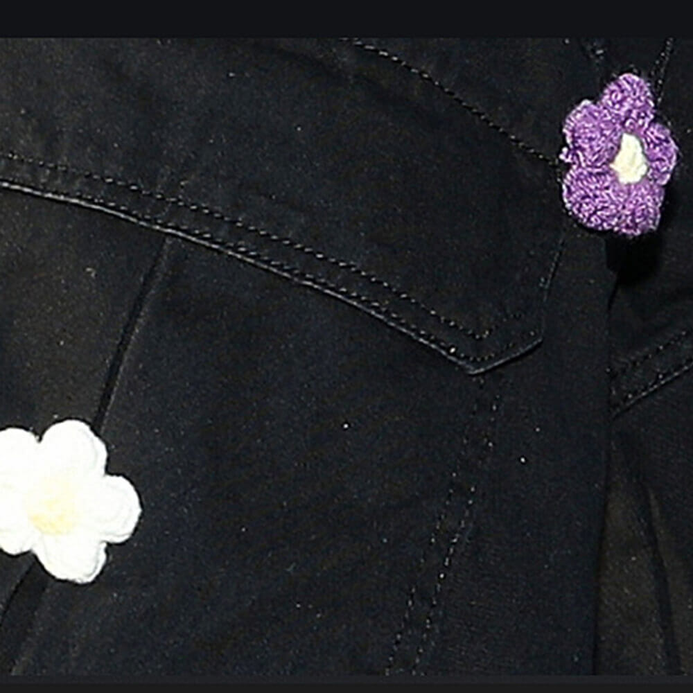 Dopamine Plush Floral Large Pocket Wide Leg Pants | Gthic.com