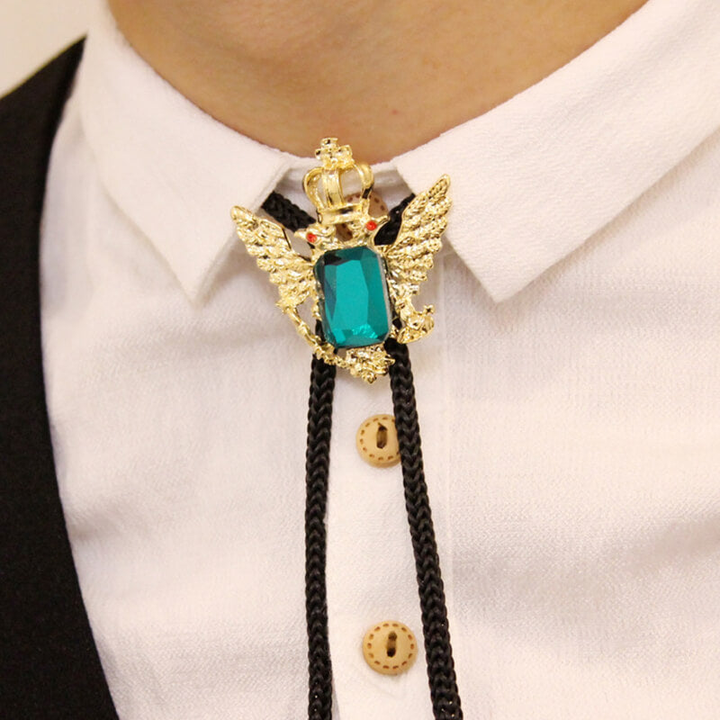 Double-Headed Eagle Alloy Cowboy Bolo Tie